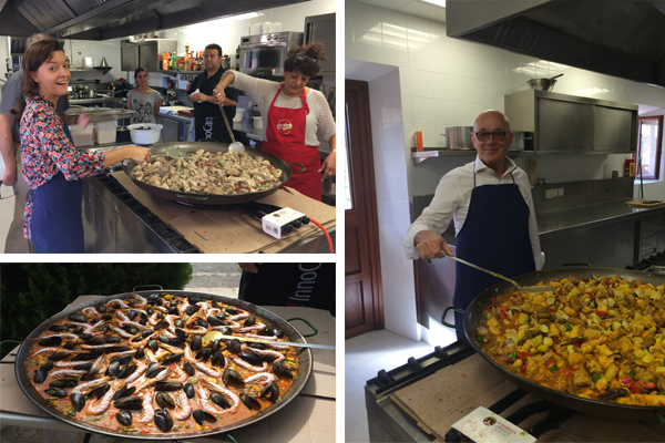 Una red vivida: al final se preparó en común una tradicional paella